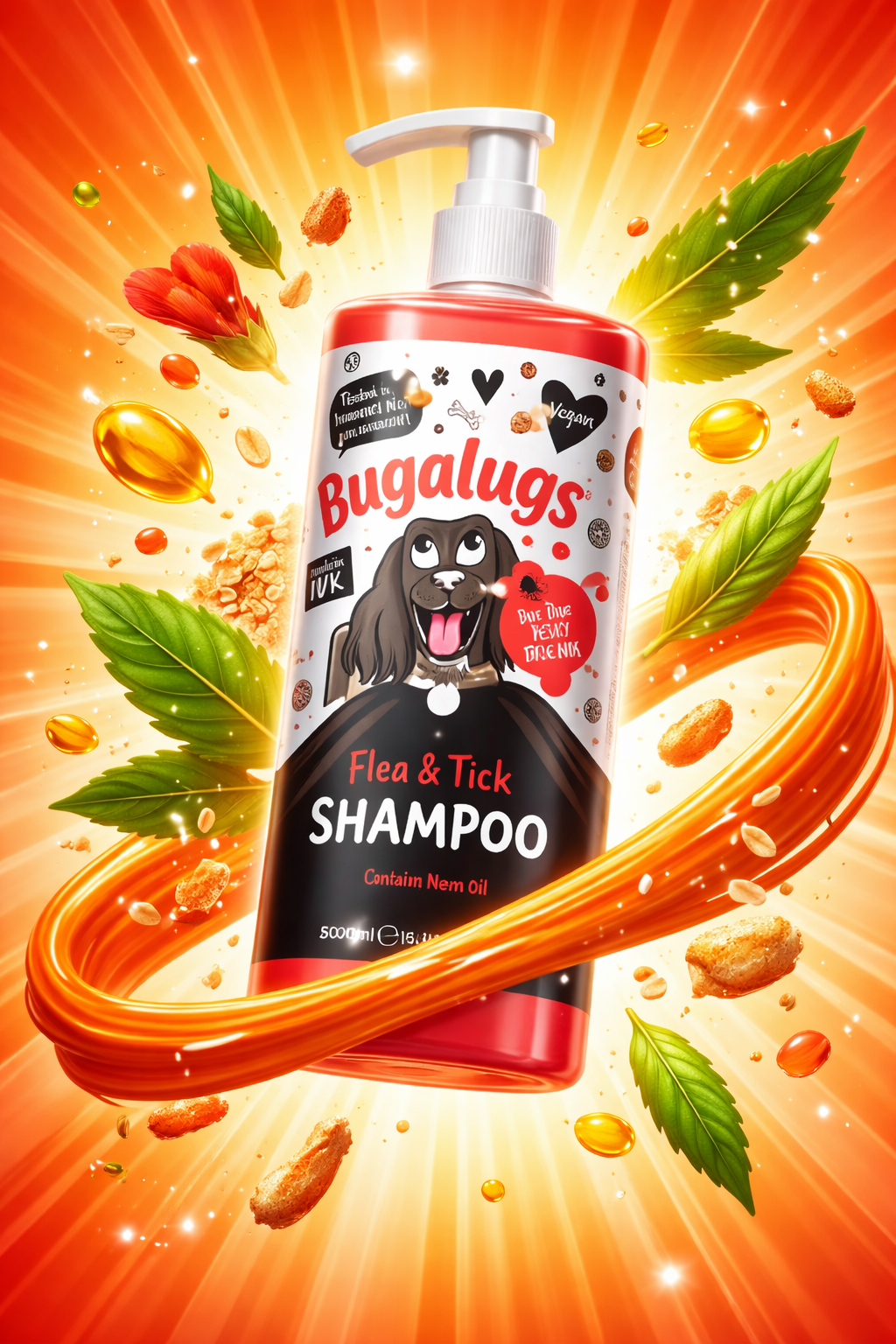 Bugalugs flea & tick shampoo 500ml