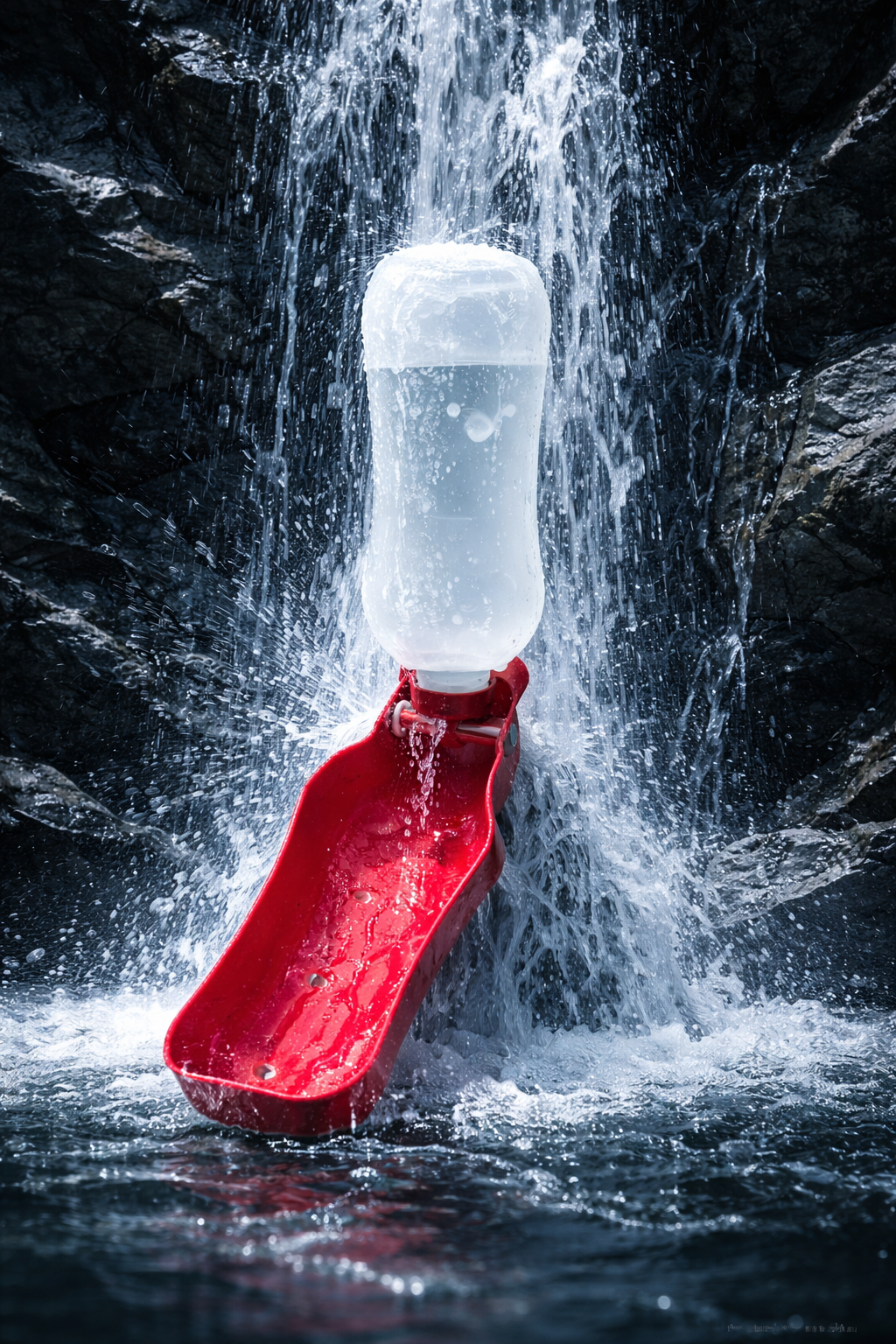 Trixie Travel water bottle with bowl 250ml