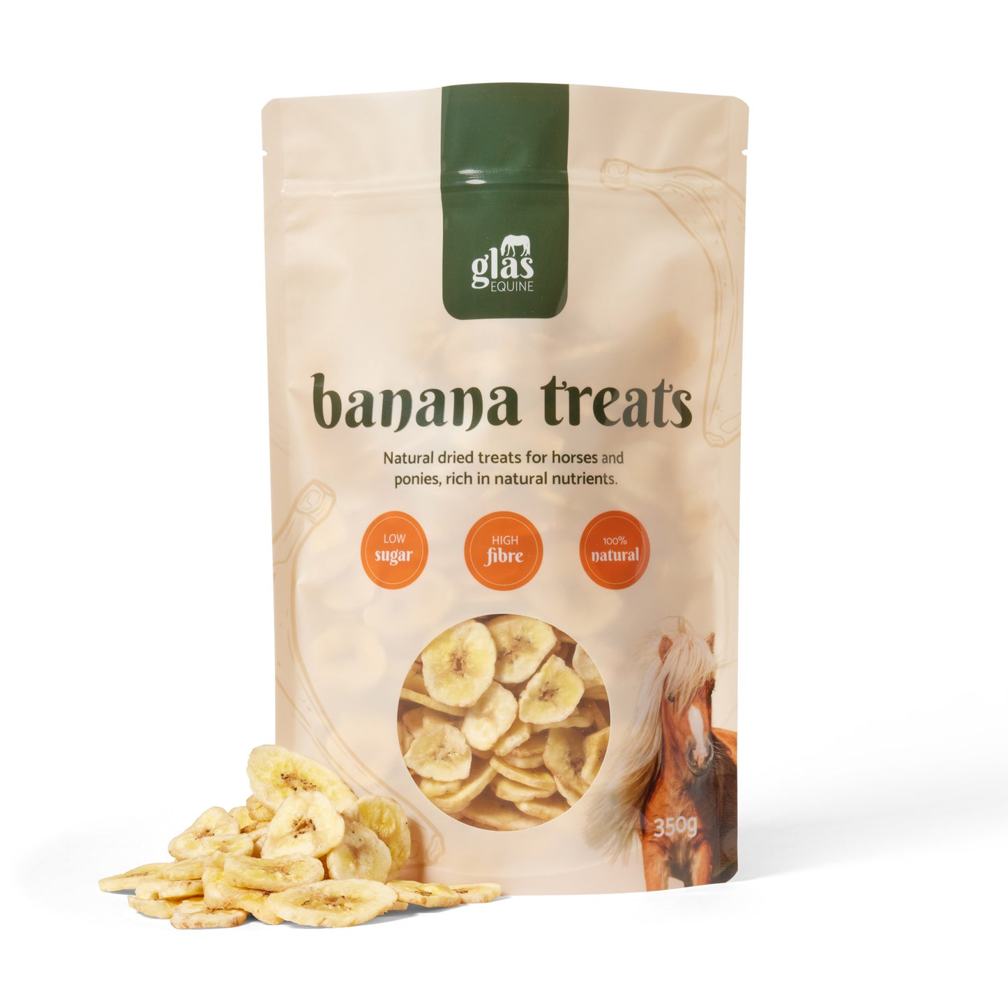 Glas Equine Natural Banana Treats 350g