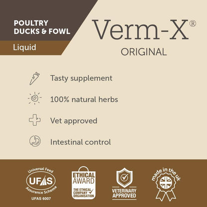 Verm X original liquid for poultry , ducks & fowl 250ml