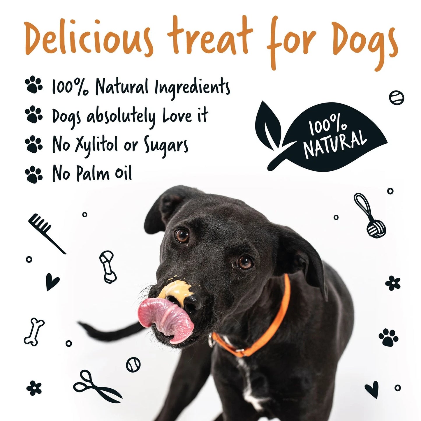 Bugalugs Natural peanut butter for dogs 340g