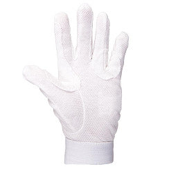 White Riding Glove with grip