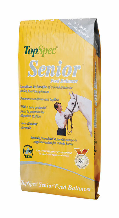 TopSpec Senior Feed Balancer 15kg – Flood Horsefeeds